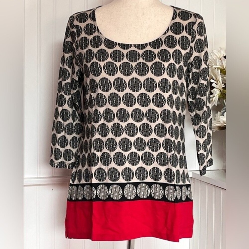 Chico’s Multicolor Polka Dot Blouse – Size 0